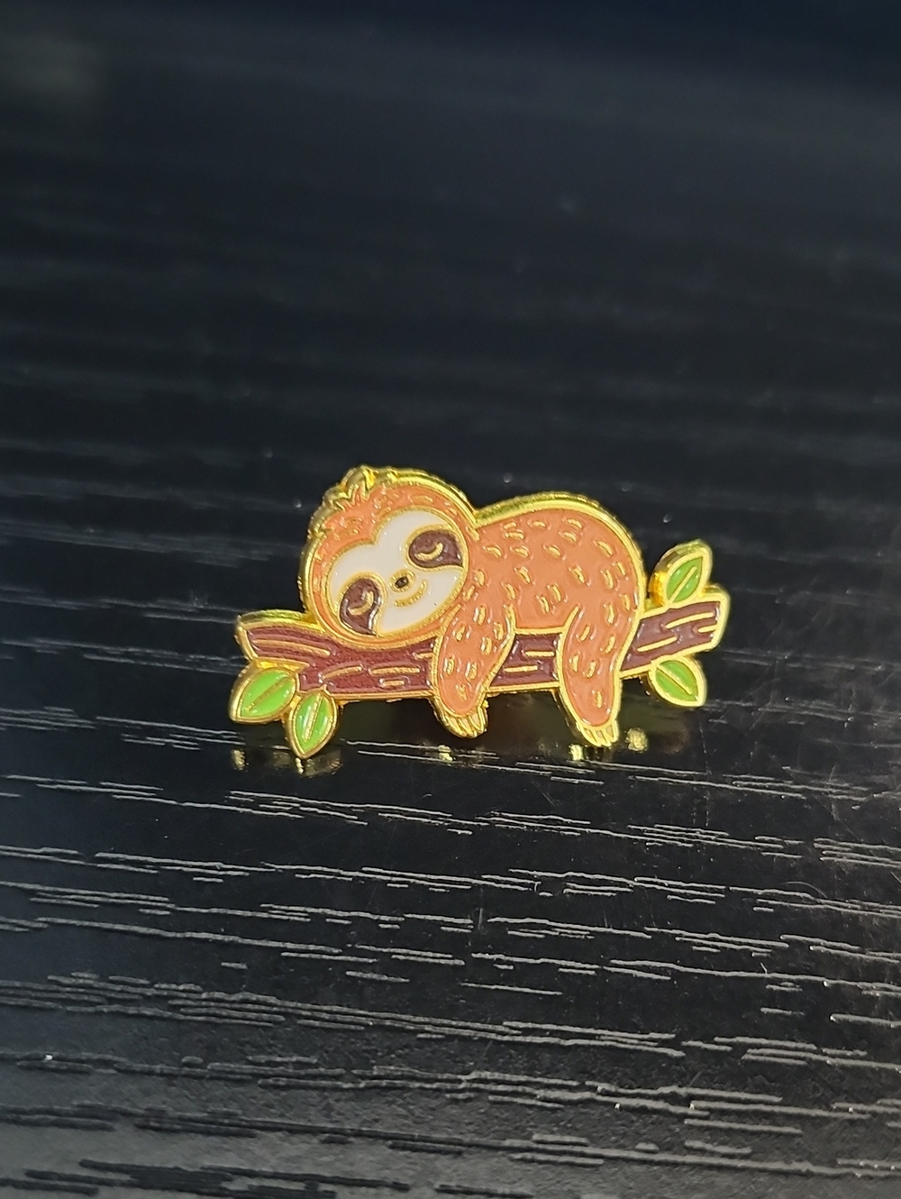 Cute Sleeping Sloth Enamel Pin